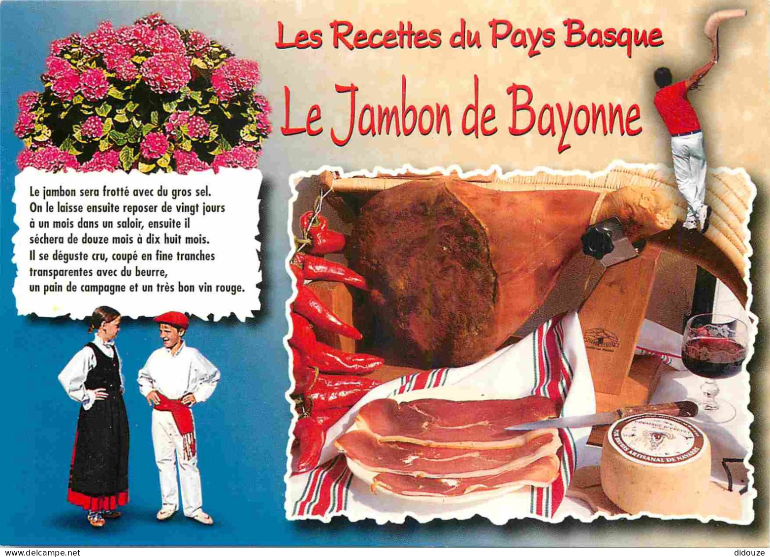 Recettes De Cuisine - Jambon De Bayonne - Pays Basque - Gastronomie - CPM - Carte Neuve - Voir Scans Recto-Verso - Küchenrezepte