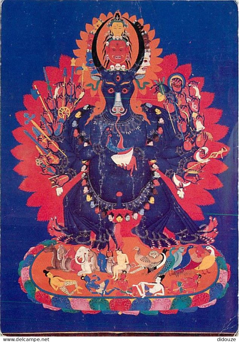 Art - Peinture - Tamatanka - Thangka Peint Sur Toile. 18e Siècle - Exposition Trésors Du Tibet Au Jardin Des Plantes De  - Malerei & Gemälde