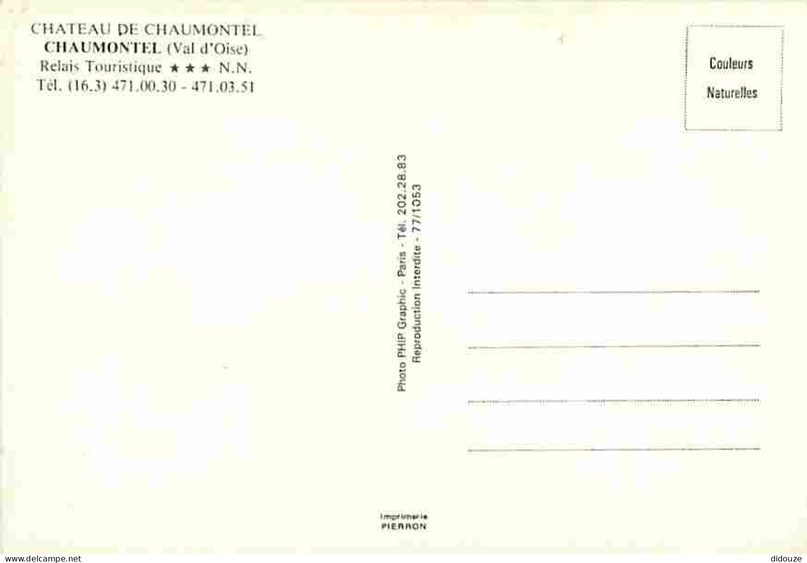 95 - Chaumontel - Le Château - Carte Neuve - CPM - Voir Scans Recto-Verso - Sonstige & Ohne Zuordnung