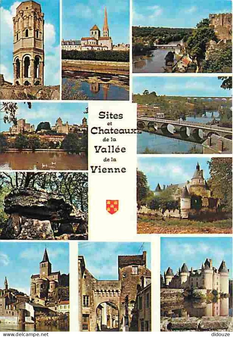 86 - Vienne - Chateaux De La Vallée De La Vienne - Multivues - Blasons - Carte Neuve - CPM - Voir Scans Recto-Verso - Other & Unclassified
