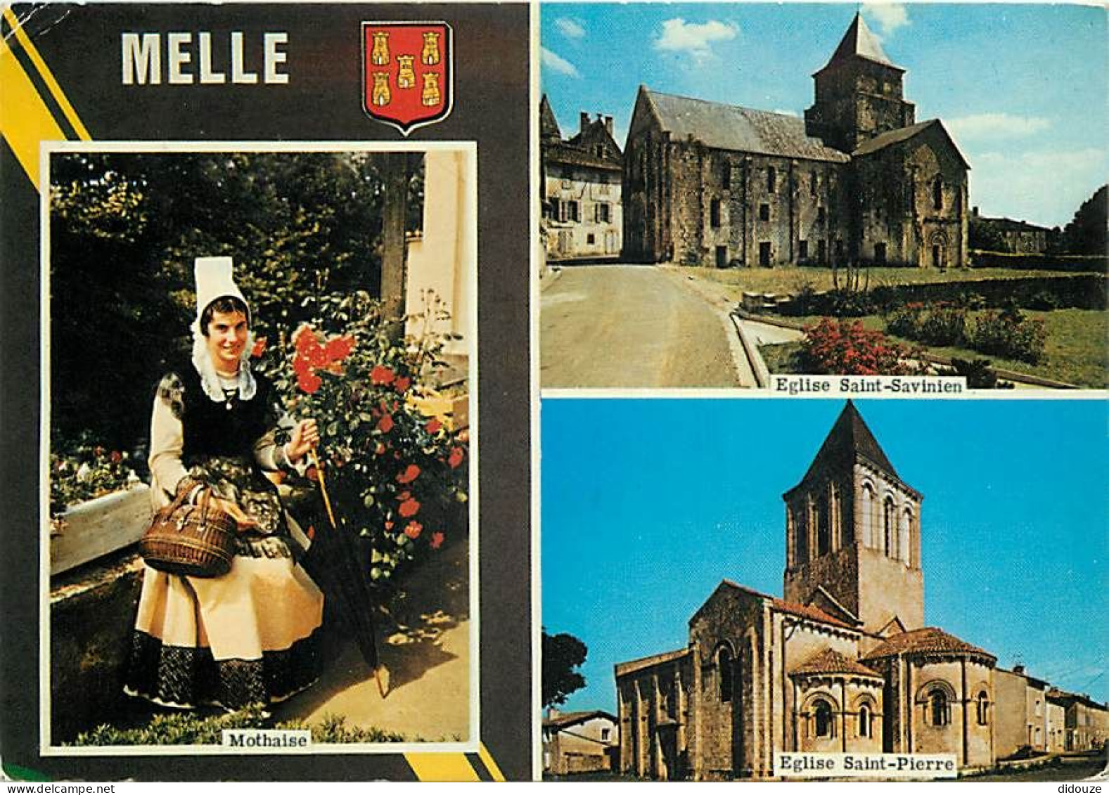 79 - Melle - Multivues - Folklore - Blasons - CPM - Voir Scans Recto-Verso - Melle