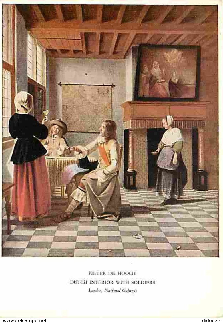 Art - Peinture - Pieter De Hooch - Dutch Interior With Soldiers - CPM - Voir Scans Recto-Verso - Malerei & Gemälde