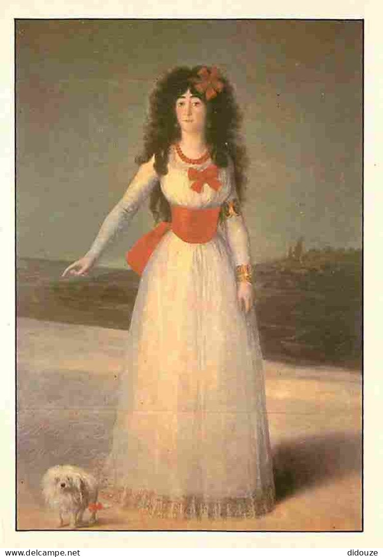 Art - Peinture - Goya Y Lucientes - La Duchesse D'Albe - Description De L'oeuvre Au Dos - Carte Neuve - CPM - Voir Scans - Schilderijen
