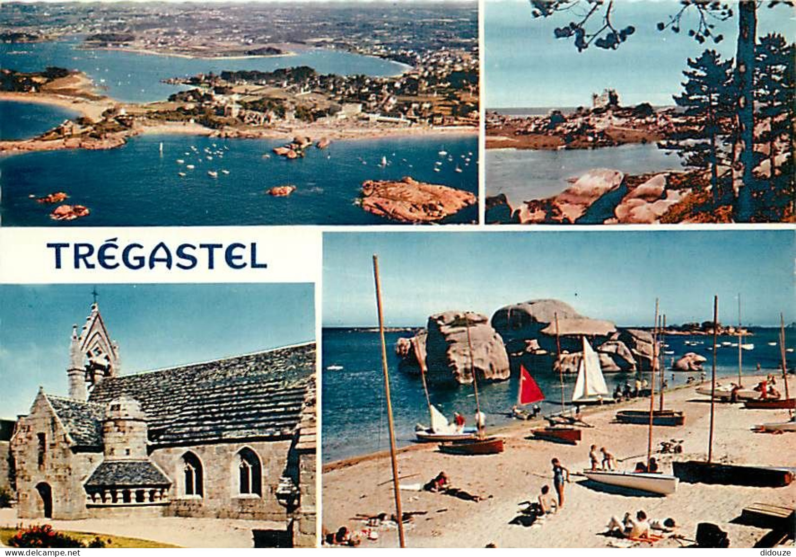 22 - Trégastel - Multivues - Scènes De Plage - Flamme Postale De Trégastel - CPM - Voir Scans Recto-Verso - Trégastel