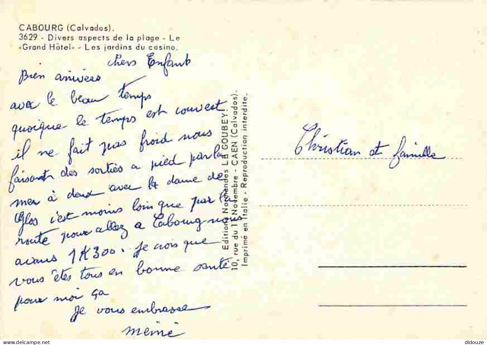 14 - Cabourg - Multivues - Blasons - Plage - Piscine - CPM - Voir Scans Recto-Verso - Cabourg