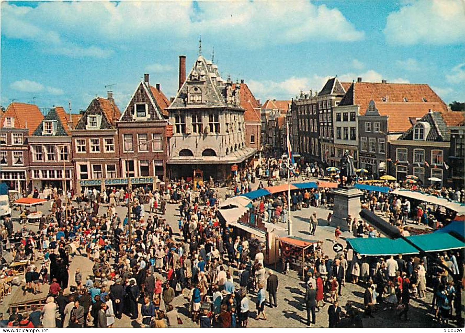 Pays-Bas - Nederland - Hoorn - Oudhollandse Markt Op De Rode Steen Waaggebouw (anno 1609) - CPM - Voir Scans Recto-Verso - Hoorn