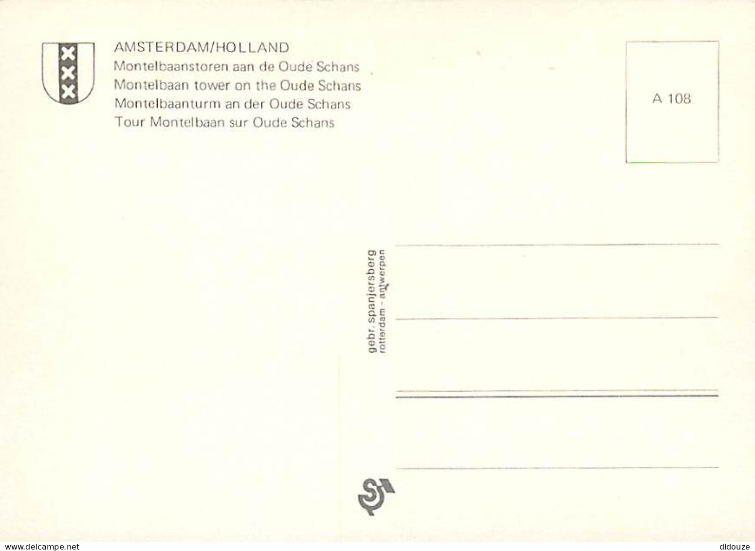 Pays-Bas - Nederland - Amsterdam - CPM - Voir Scans Recto-Verso - Amsterdam