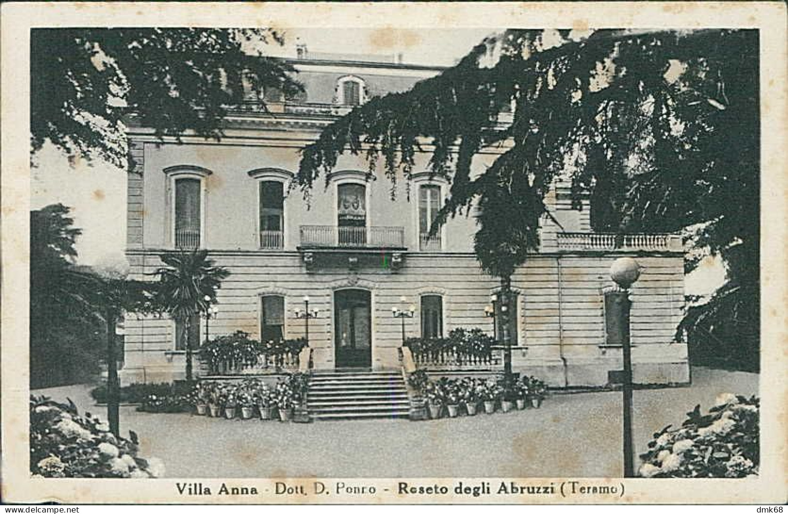 ROSETO DEGLI ABRUZZI ( TERAMO ) VILLA ANNA - DOTT. D. PONNO - EDIZIONE SANTARELLI - 1930s (20786) - Teramo