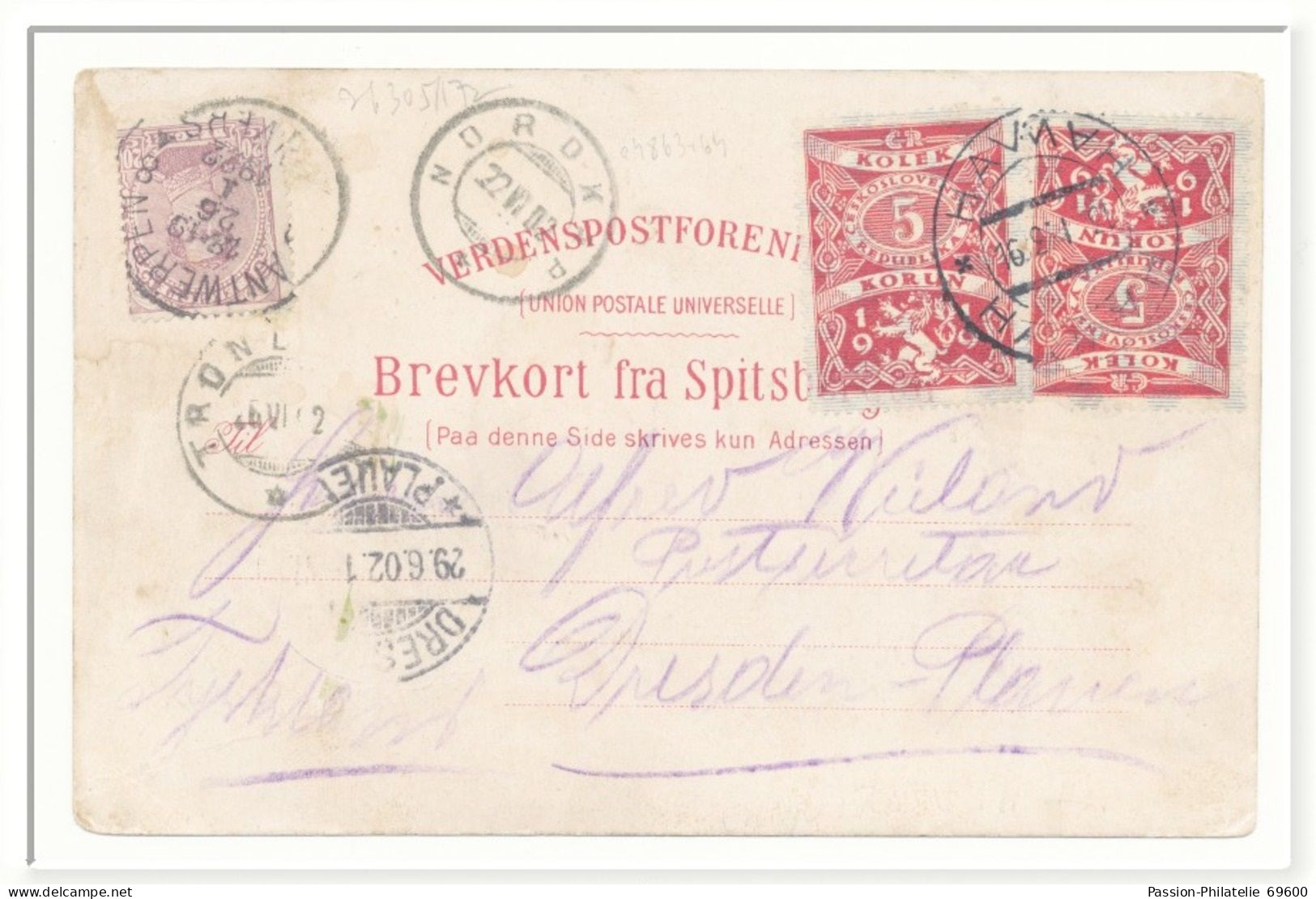 LITHO HILSEN Fra SPITSBERGEN POLAR LITHO. FRAM In SPITSBERGEN. 1902 - 1922 - Norvège