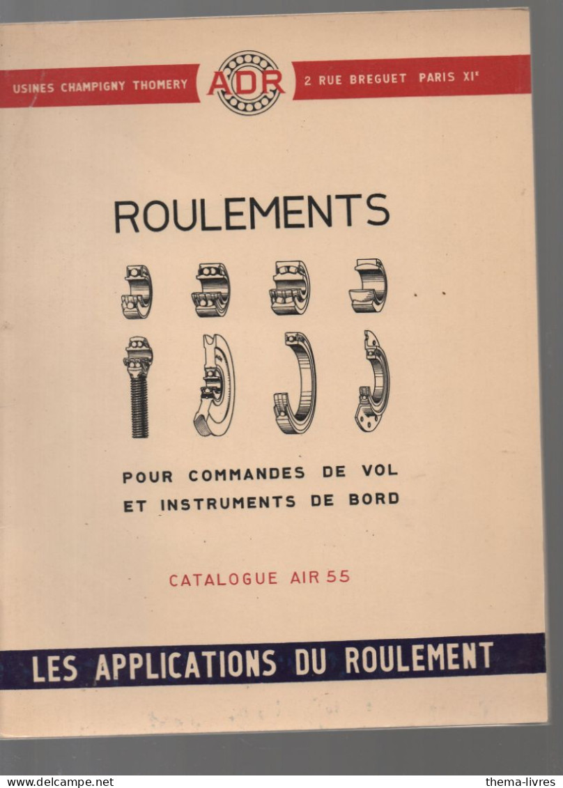 Paris , Catalogue Pièces Mécaniques Pour L'aviation     ADR (CAT7203) - Publicités