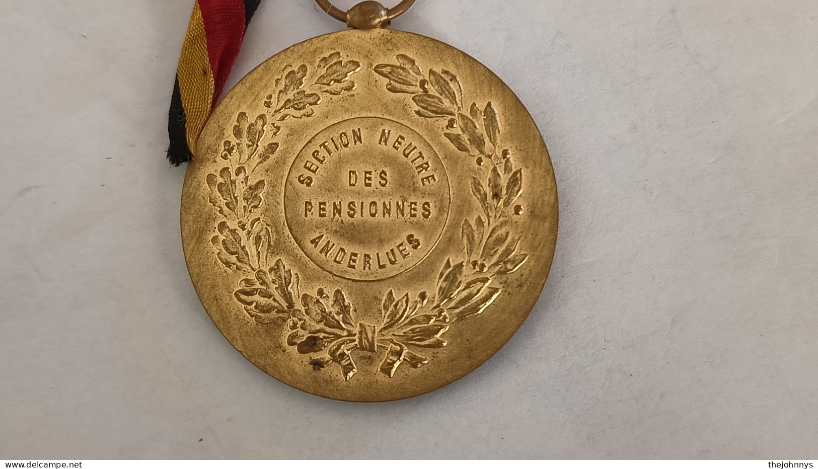 RARE Et Introuvable Médaille Belge : Section Neutre Des Pensionnés Anderlues 50 Mm 48 G - Andere & Zonder Classificatie