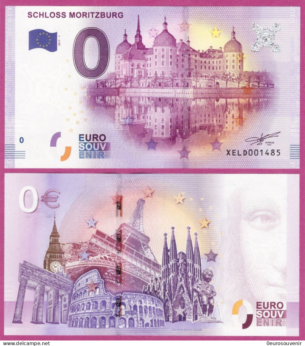 0-Euro XELD 2017-1 /1 SCHLOSS MORITZBURG - Private Proofs / Unofficial