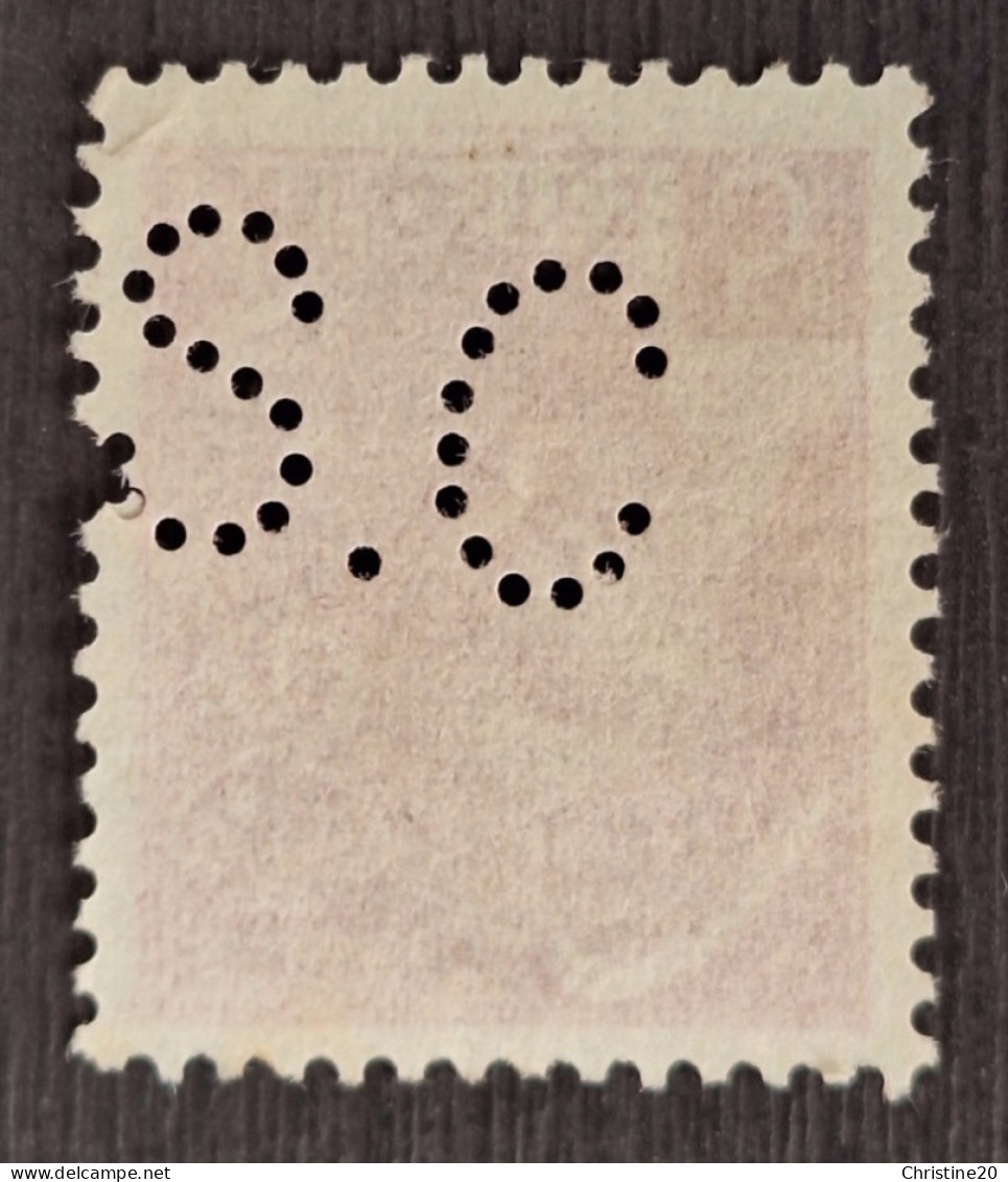 France 1940 N°406 Ob Perforé S.C TB - Used Stamps