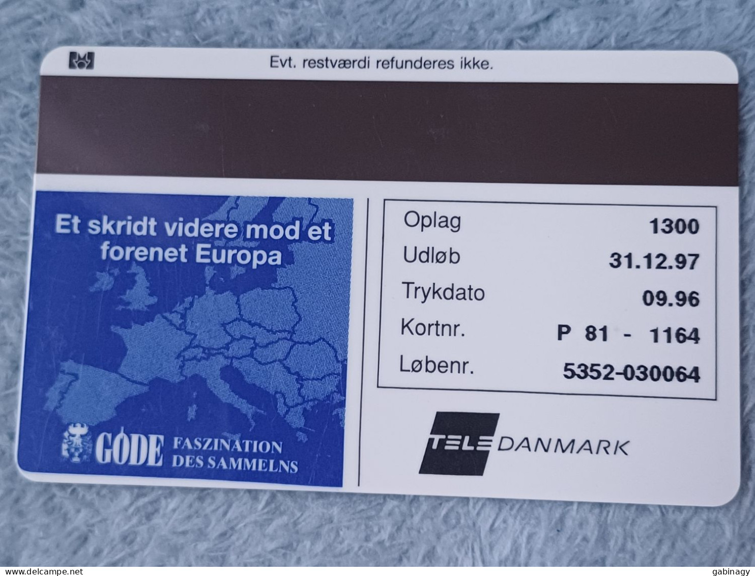 DENMARK - TDP081 - Ecu - France - 5 KR. - 1.300 EX. - Danemark