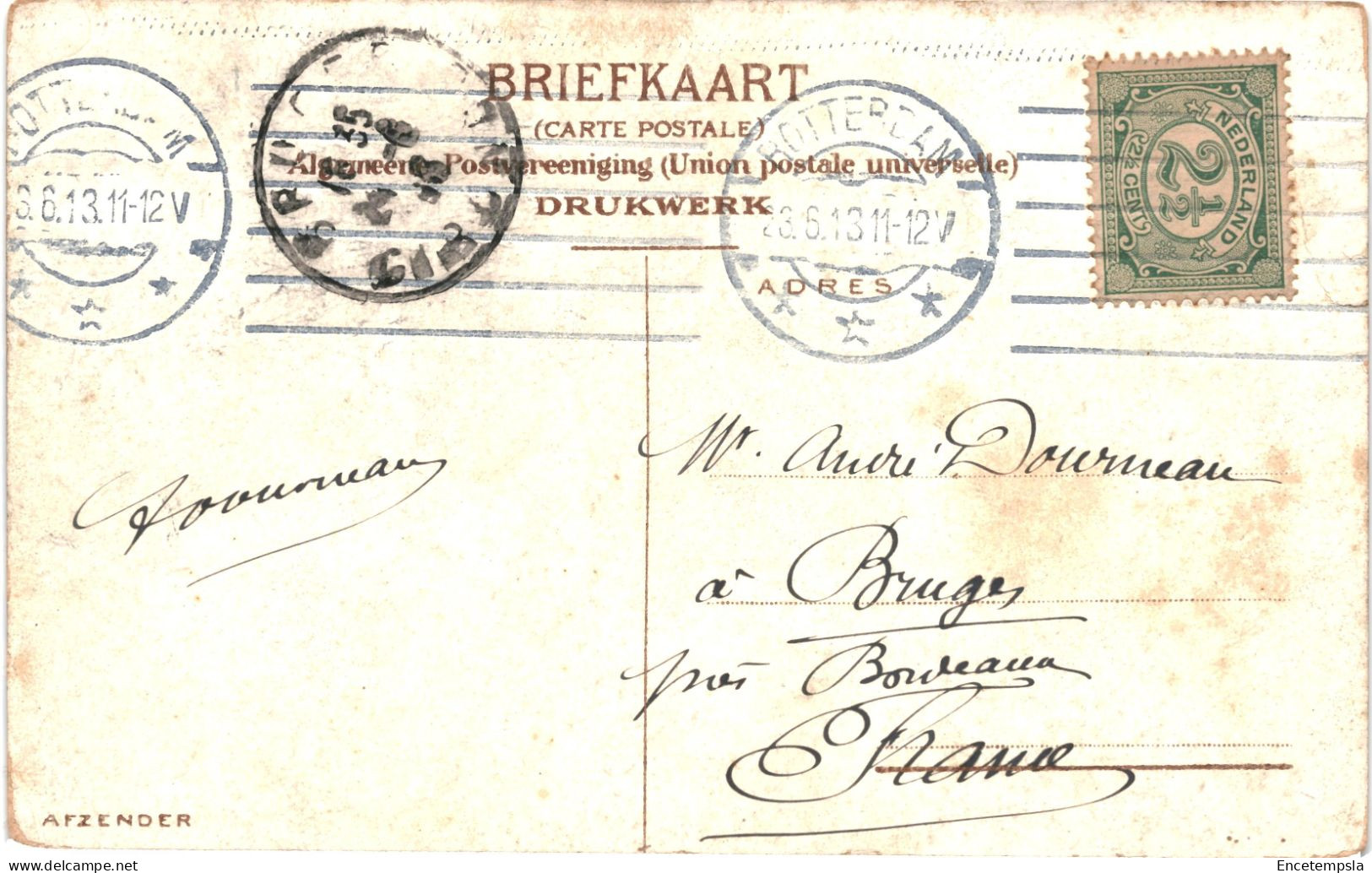 CPA Carte Postale Pays Bas Rotterdam Scheepmakershaven 1913 VM80891 - Rotterdam