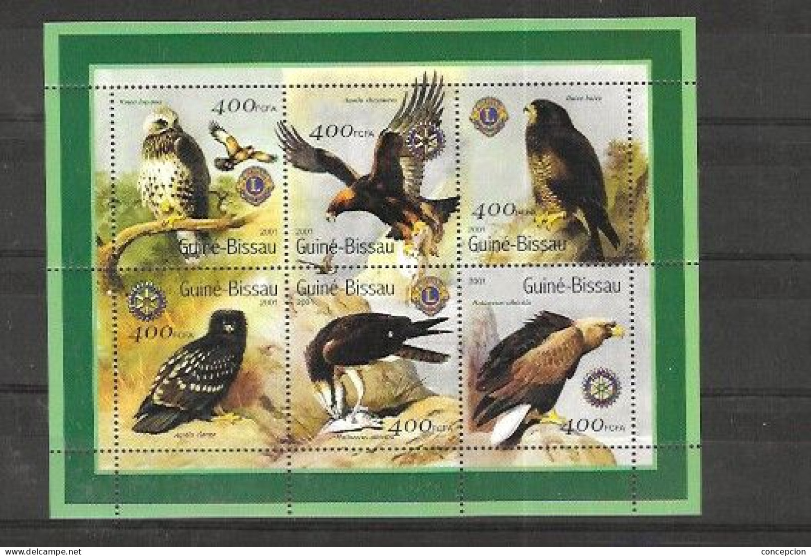 GUINEA BISSAO  Nº 879 Al 884 - Eagles & Birds Of Prey
