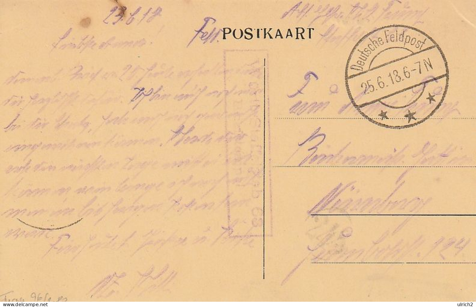 AK Gent - St-Michielsbrug - Feldpost Würtb. Staffelstab 63 - 1918 (69444) - Gent