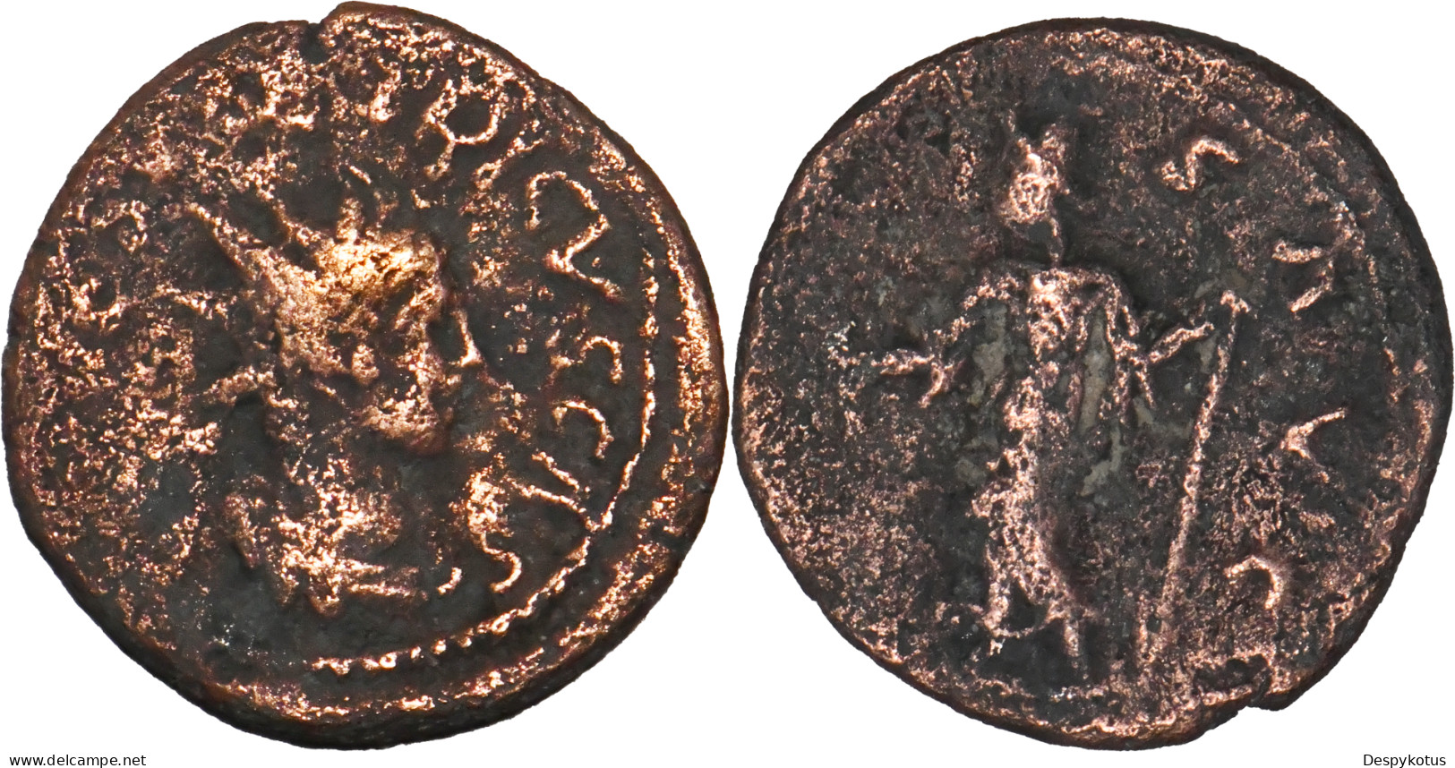 ROME - EMPIRE DES GAULES - Antoninien - TETRICUS II - Faute "TETRICVS CAS" SPES - 19-138 - The Military Crisis (235 AD To 284 AD)