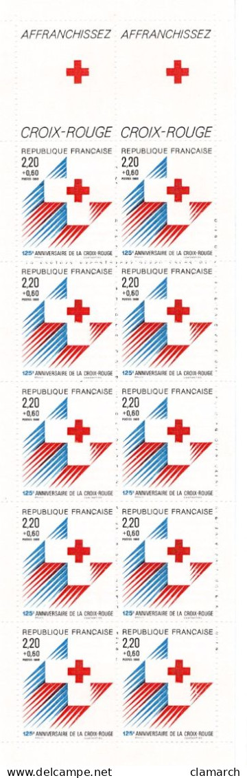 FRANCE NEUF-Carnet Croix Rouge 1988 N° 2037 - Cote Yvert 14.00 - Rotes Kreuz