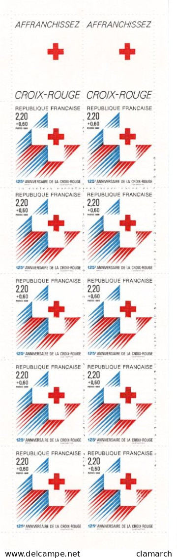 FRANCE NEUF-Carnet Croix Rouge 1988 N° 2037 - Cote Yvert 14.00 - Croix Rouge