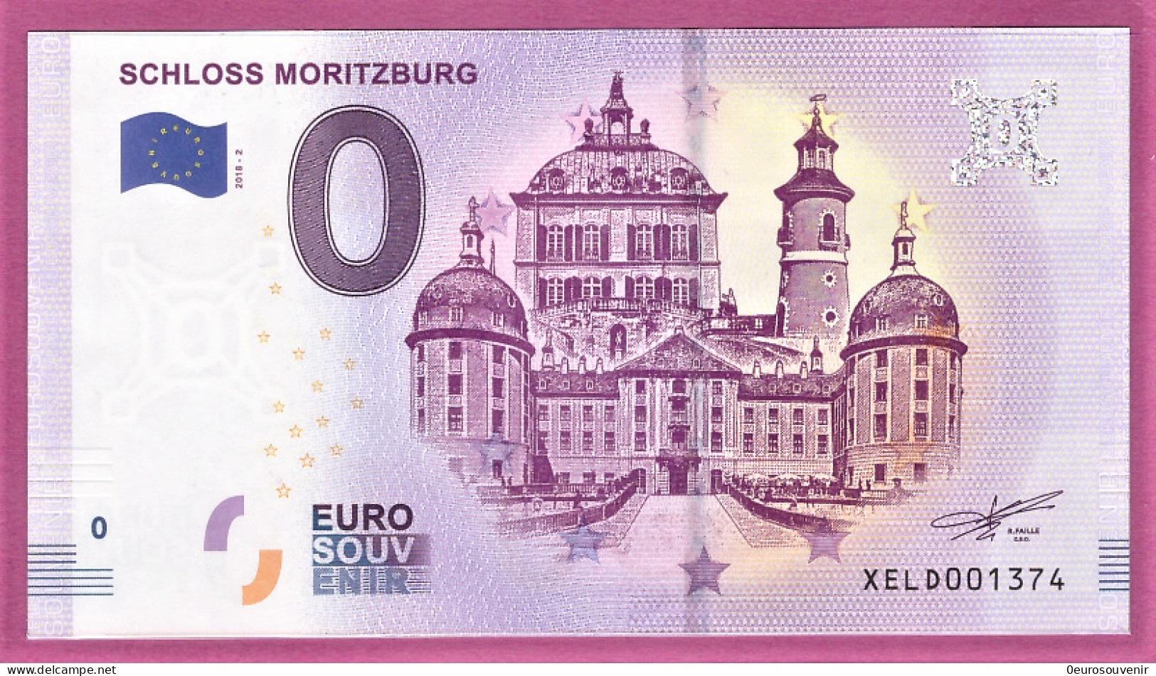 0-Euro XELD 2018-2 SCHLOSS MORITZBURG - Private Proofs / Unofficial