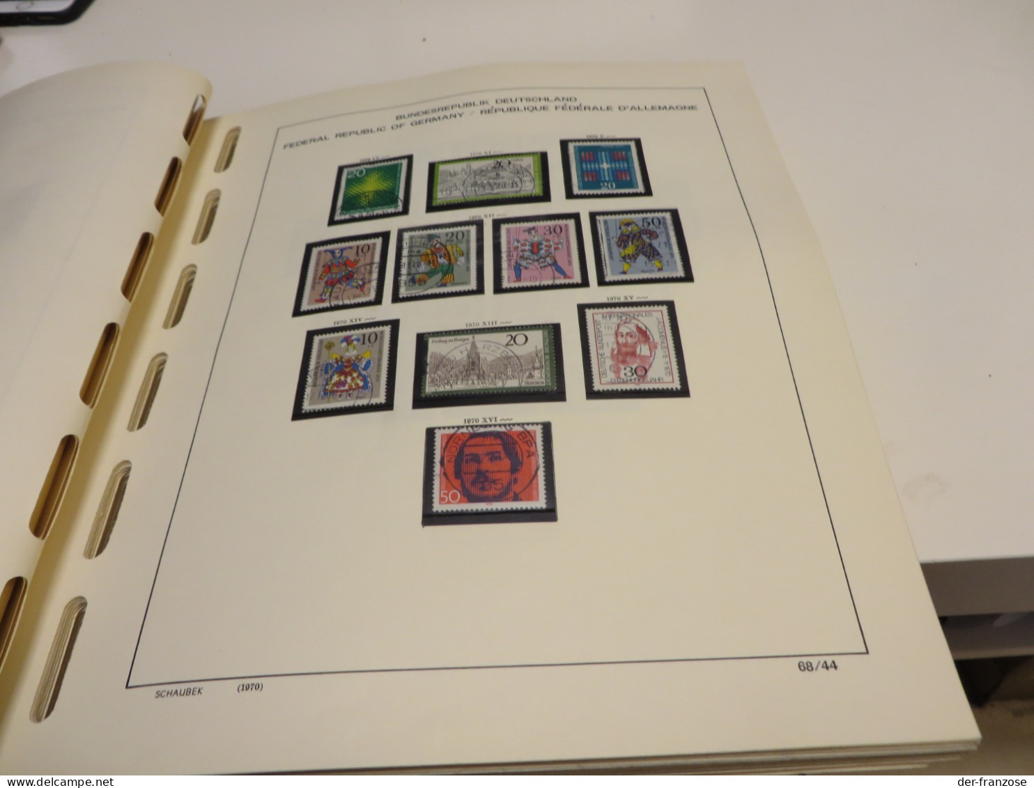 Bund  1970 Bis 1990 TEIL-SLG. O /  MARKEN Auf  SCHAUBEK  VORDRUCK  Im  SCHRAUBBINDER - Collections (en Albums)