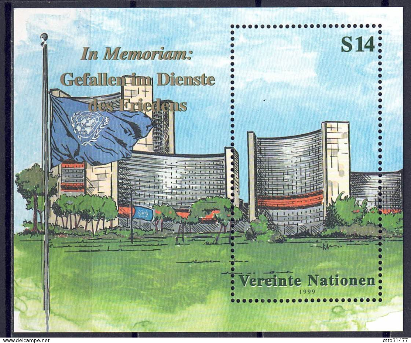 UNO Wien 1999 - Dag-Hammarskjöld-Medaille, Block 11, Postfrisch ** / MNH - Unused Stamps