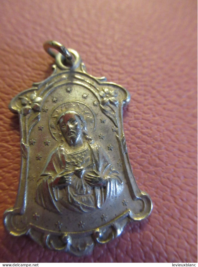 Médaille Religieuse Ancienne / Coeur Du Christ/ Vierge à L'Enfant/ Origine à Déterminer/ Début XXéme            MDR44 - Religion & Esotérisme