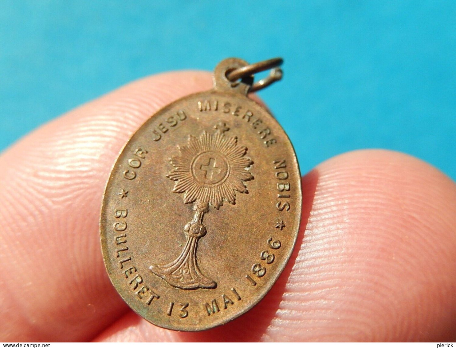 Petite Médaille Notre Dame Des Sept Douleurs De Boulleret  APPARITIONS OSTENSOIR  Cher 1886 1878 - Religion &  Esoterik