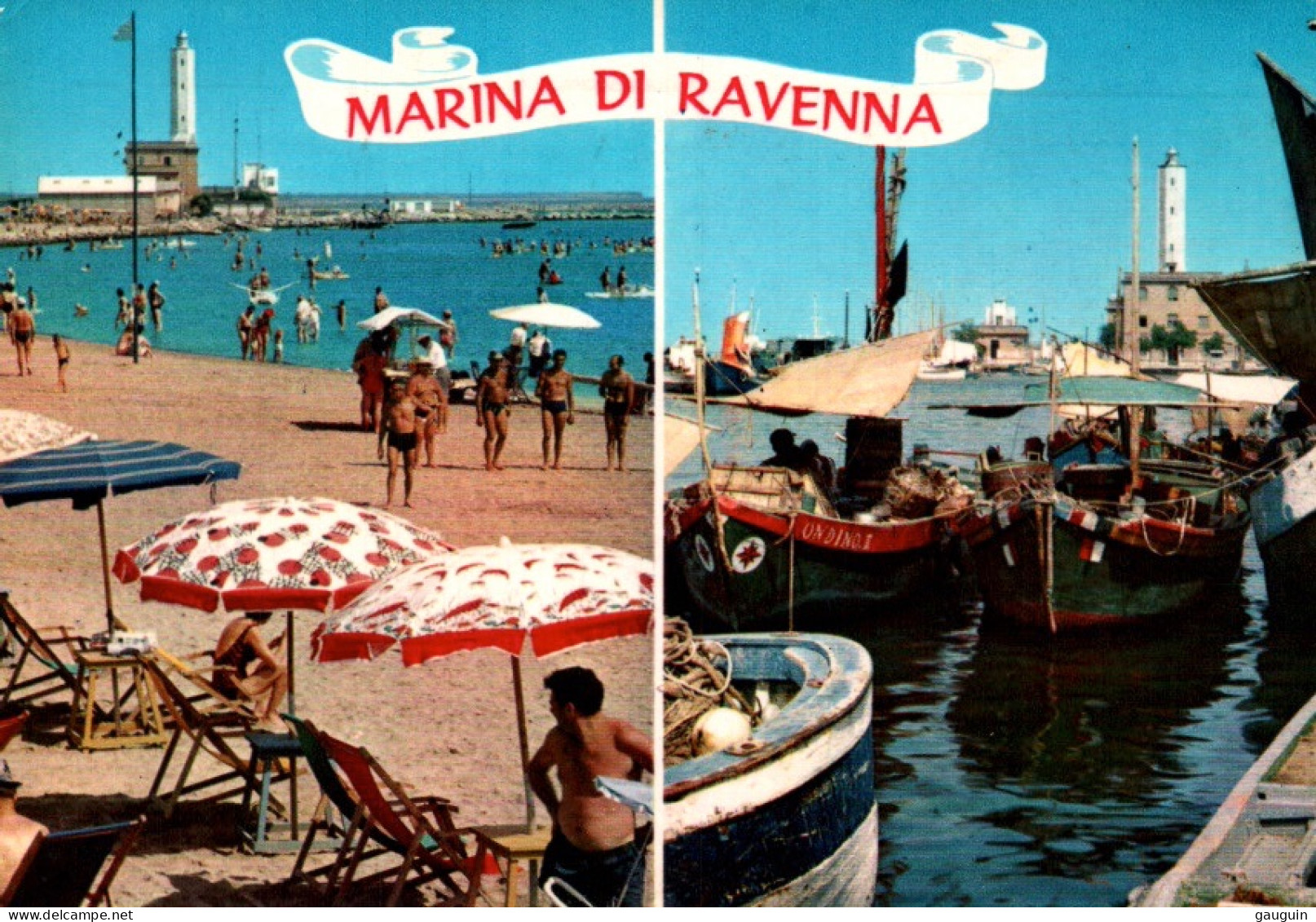 CPSM - RAVENNA - Salutations De MARINA  ... Edition F.Leonardi (Affranchissement TP) - Ravenna