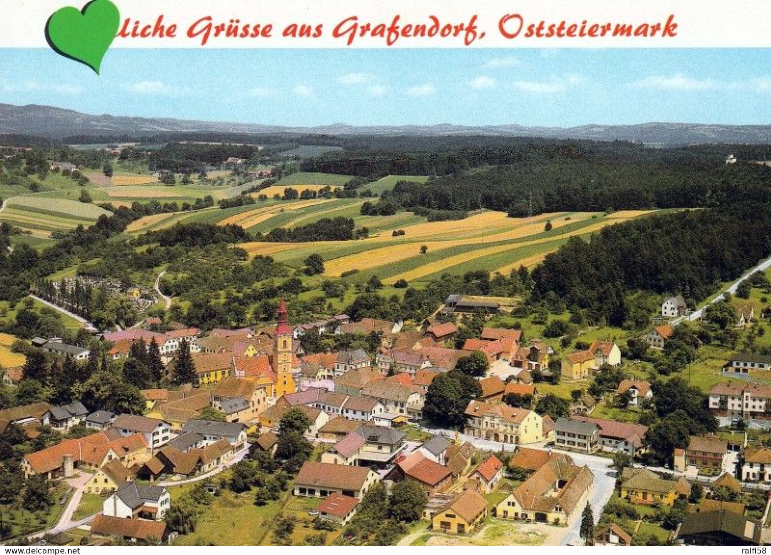 1 AK Österreich * Blick Auf Grafendorf Bei Hartberg - Luftbildaufnahme * - Sonstige & Ohne Zuordnung