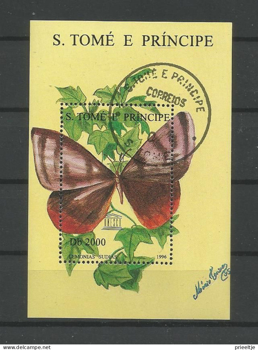 St Tome E Principe 1996 Butterflies S/S Y.T. BF 163AD (0) - Sao Tome And Principe