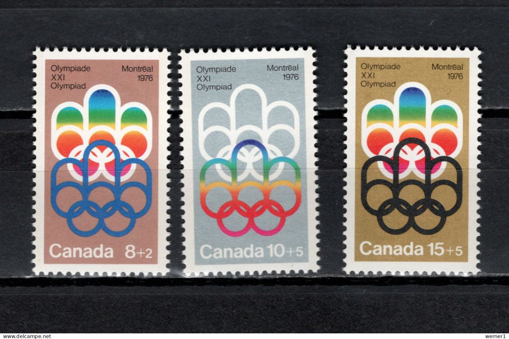 Canada 1974 Olympic Games Montreal, Set Of 3 MNH - Ete 1976: Montréal