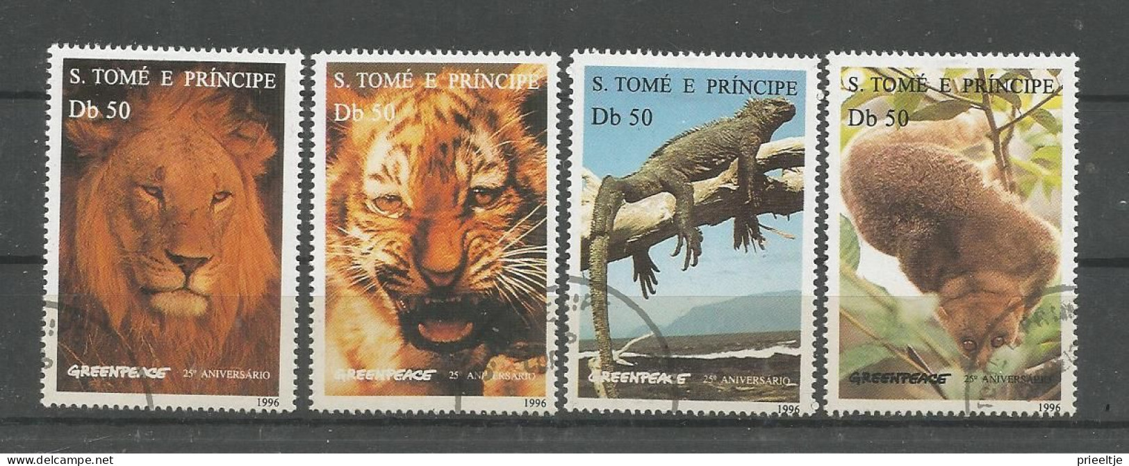 St Tome E Principe 1996 Greenpeace 25th Anniv. Y.T. 1264CQ/CT (0) - Sao Tome Et Principe