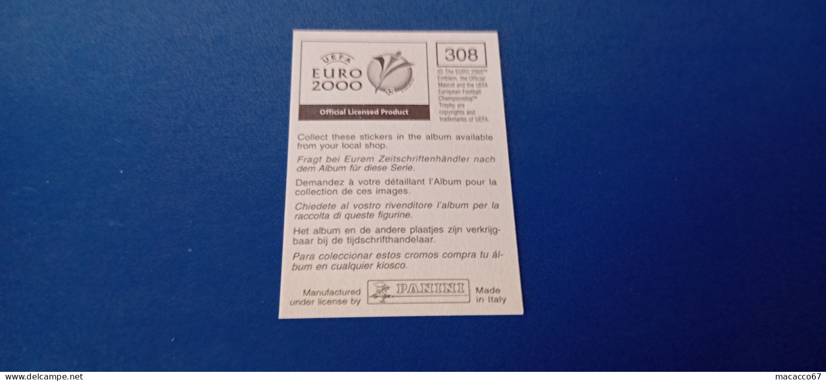 Figurina Panini Euro 2000 - 308 Nemec Repubblica Ceca - Italiaanse Uitgave