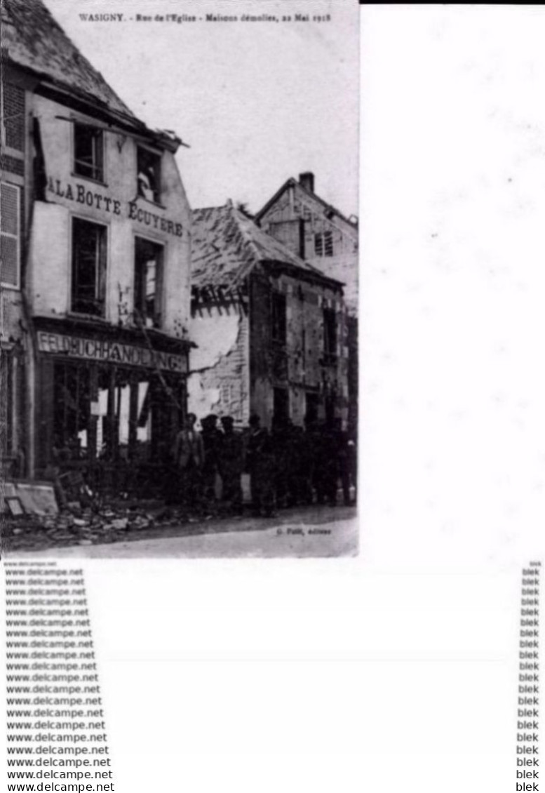 08 : Ardennes   : Wasigny : Rue De L ' église  . A La Botte Ecuyere  . - Other & Unclassified