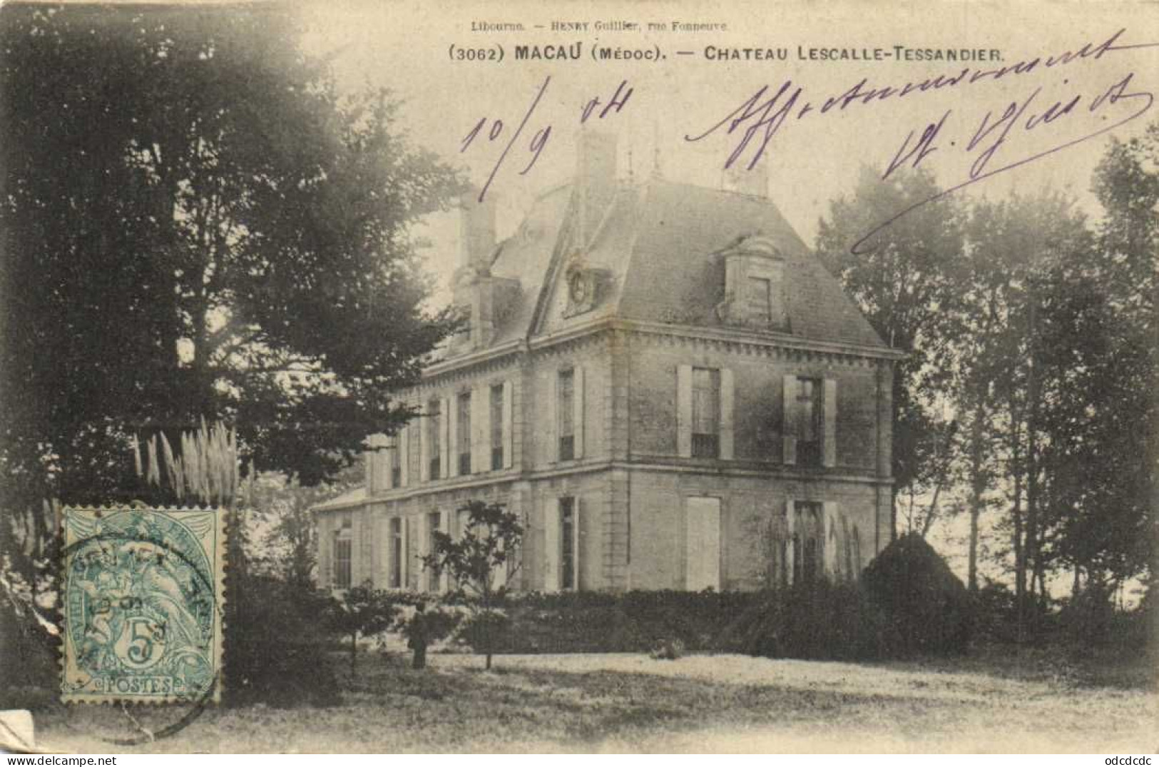 MACAU ( Médoc) Chateau Lescalle Tessandier RV - Autres & Non Classés