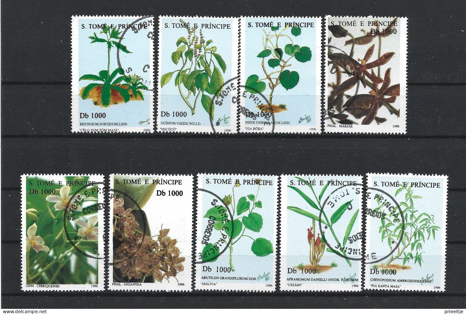 St Tome E Principe 1996 Medicinal Plants Y.T. 1264DE/1264DN (0) - Sao Tome Et Principe