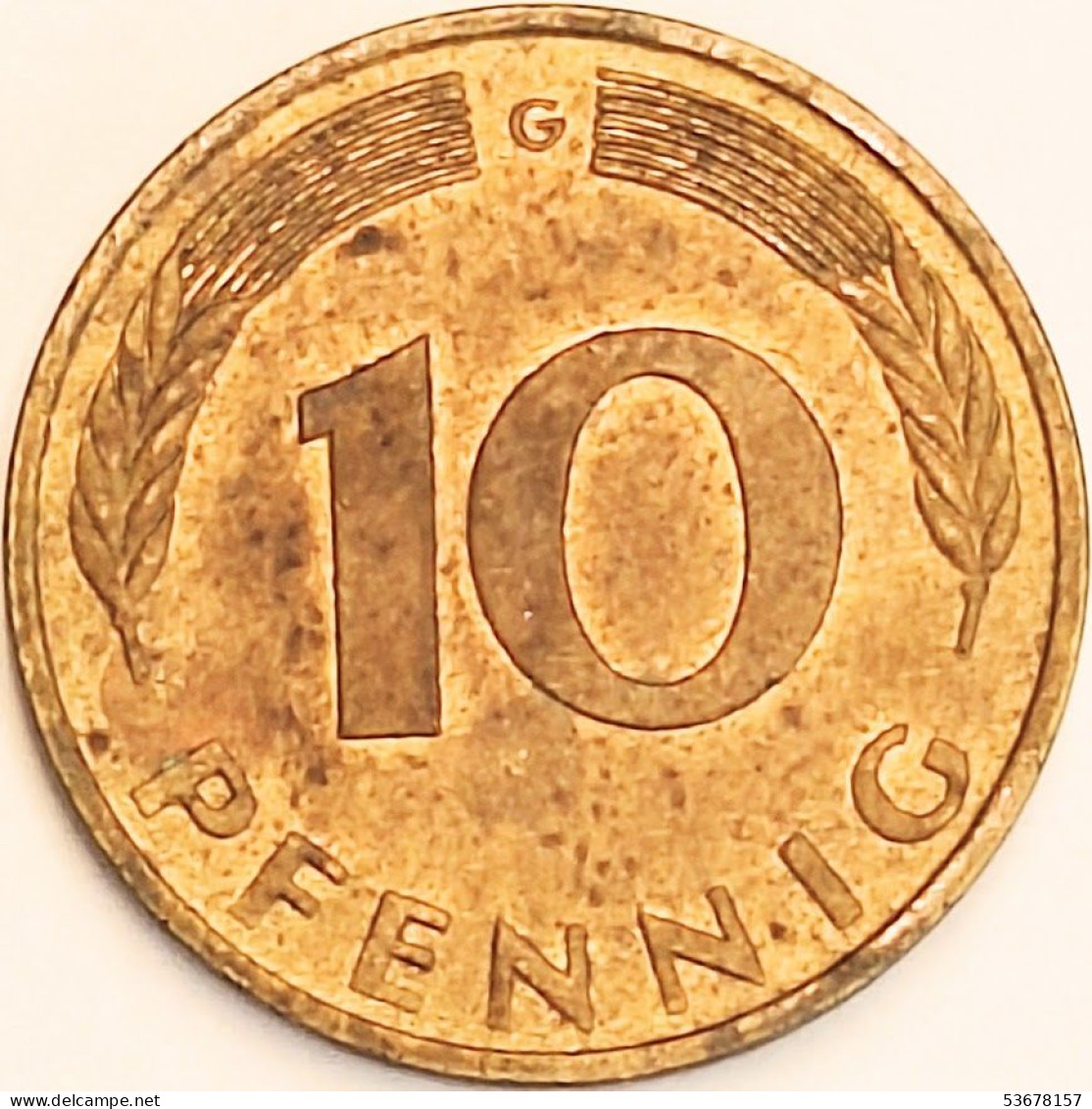 Germany Federal Republic - 10 Pfennig 1976 G, KM# 108 (#4653) - 10 Pfennig