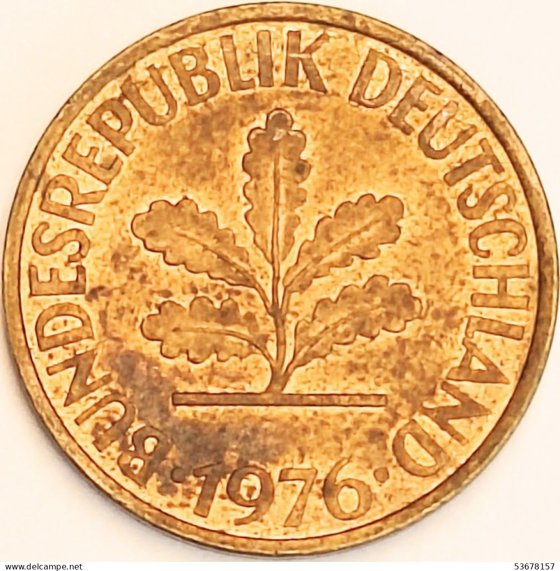 Germany Federal Republic - 10 Pfennig 1976 G, KM# 108 (#4653) - 10 Pfennig