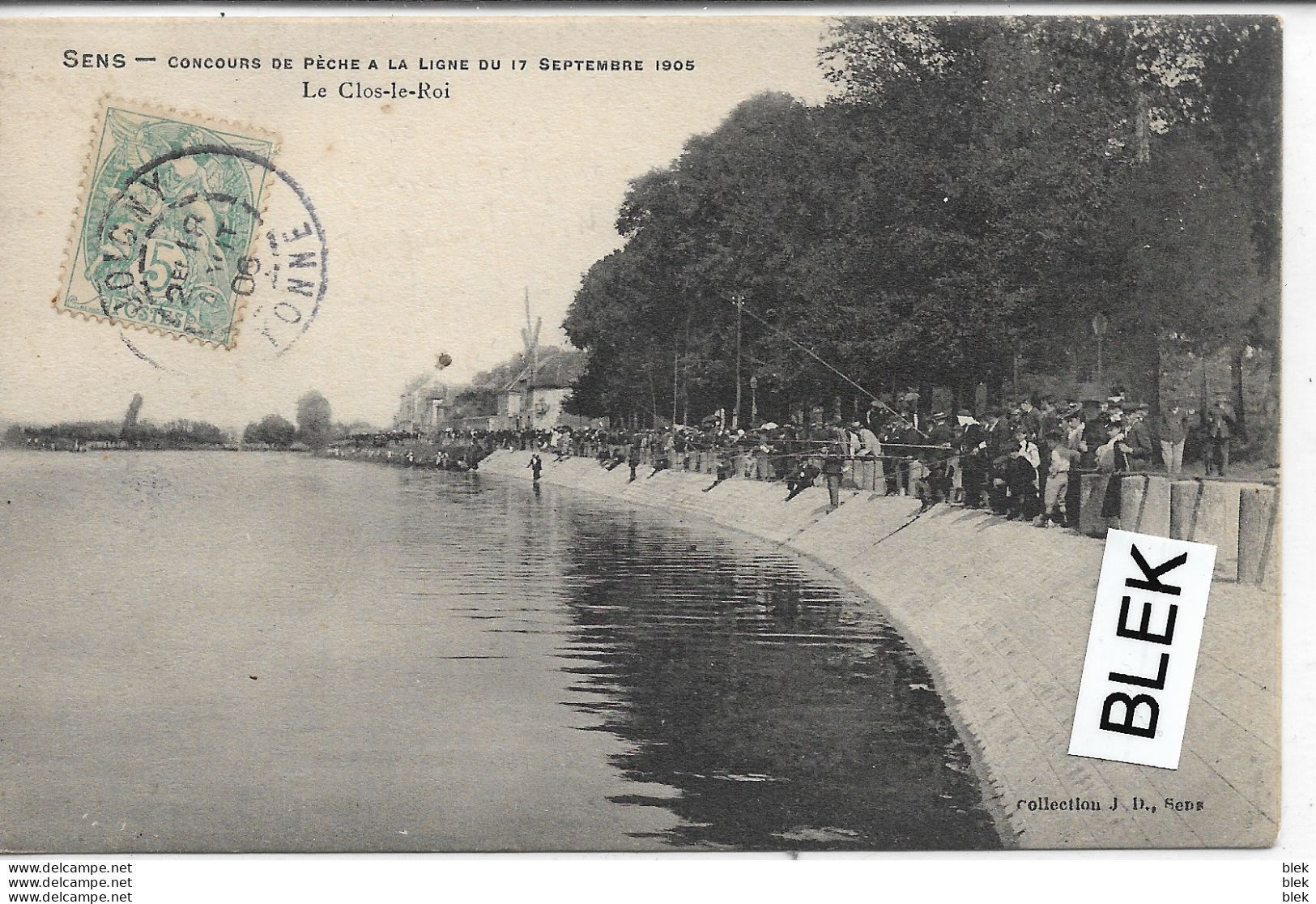 89 . Yonne :  Sens Concours De Peche    Du 17 Septembre 1905 . Le Clos Le Roi . . - Sens
