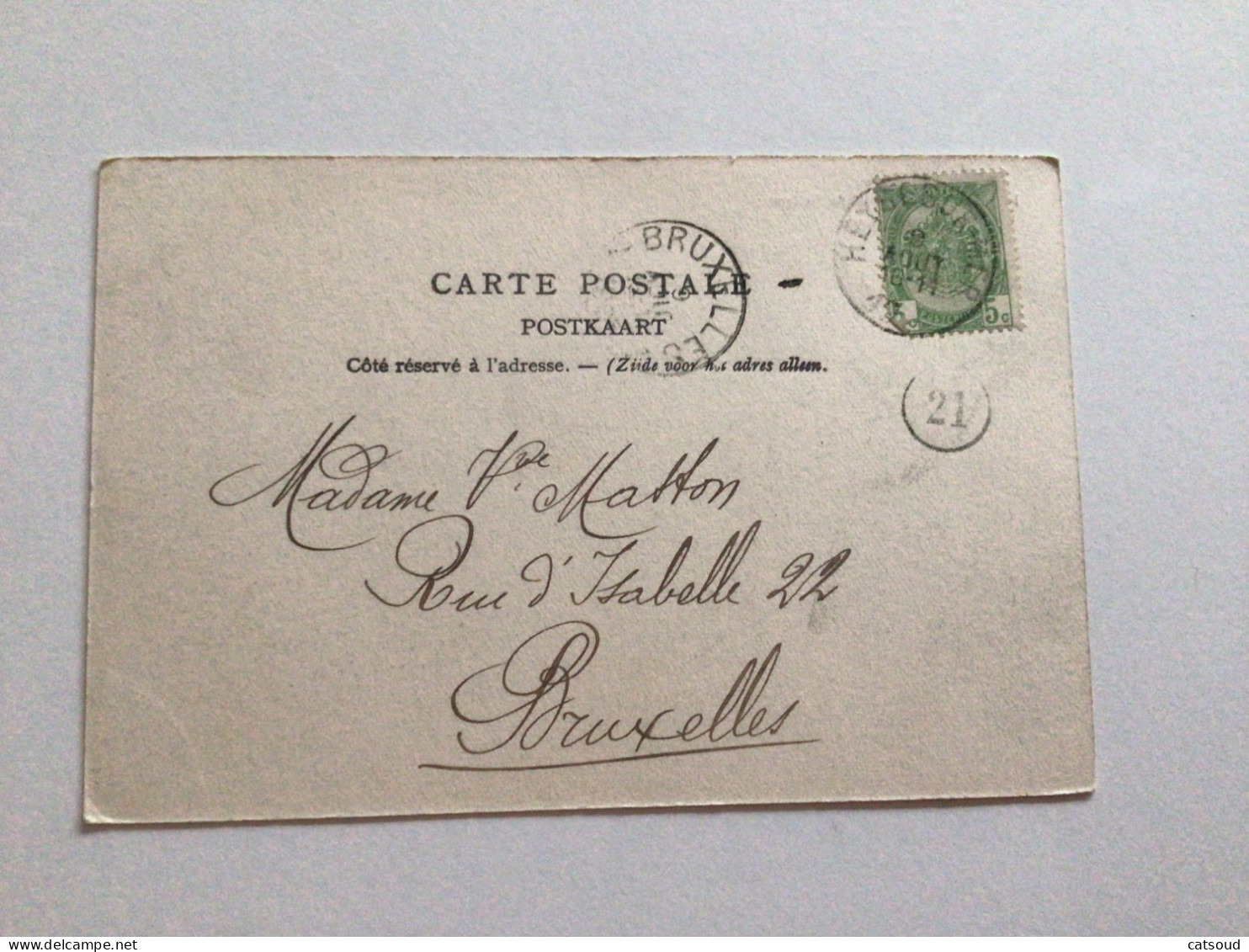 Carte Postale Ancienne (1910) Heyst Grand Hôtel De Bruges Et Des Flandres - Heist