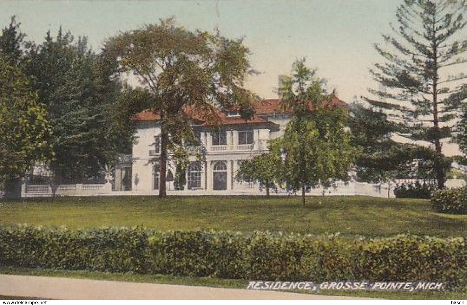 1850	492	Detroit, Residence Grosse Pointe (postmark 1908) - Detroit