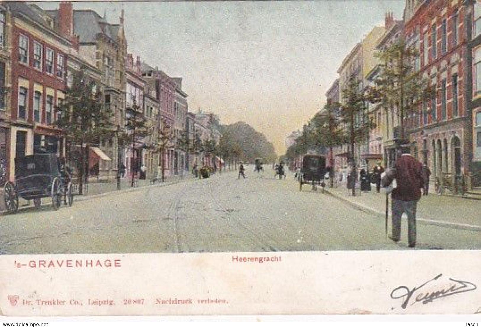 1850	290	‘s Gravenhage, Heerengracht (poststempel 1904)(zie Hoeken) - Den Haag ('s-Gravenhage)