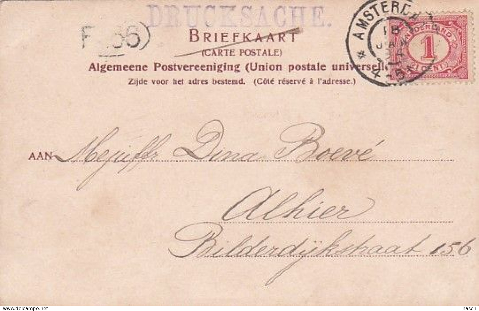 1850	290	‘s Gravenhage, Heerengracht (poststempel 1904)(zie Hoeken) - Den Haag ('s-Gravenhage)