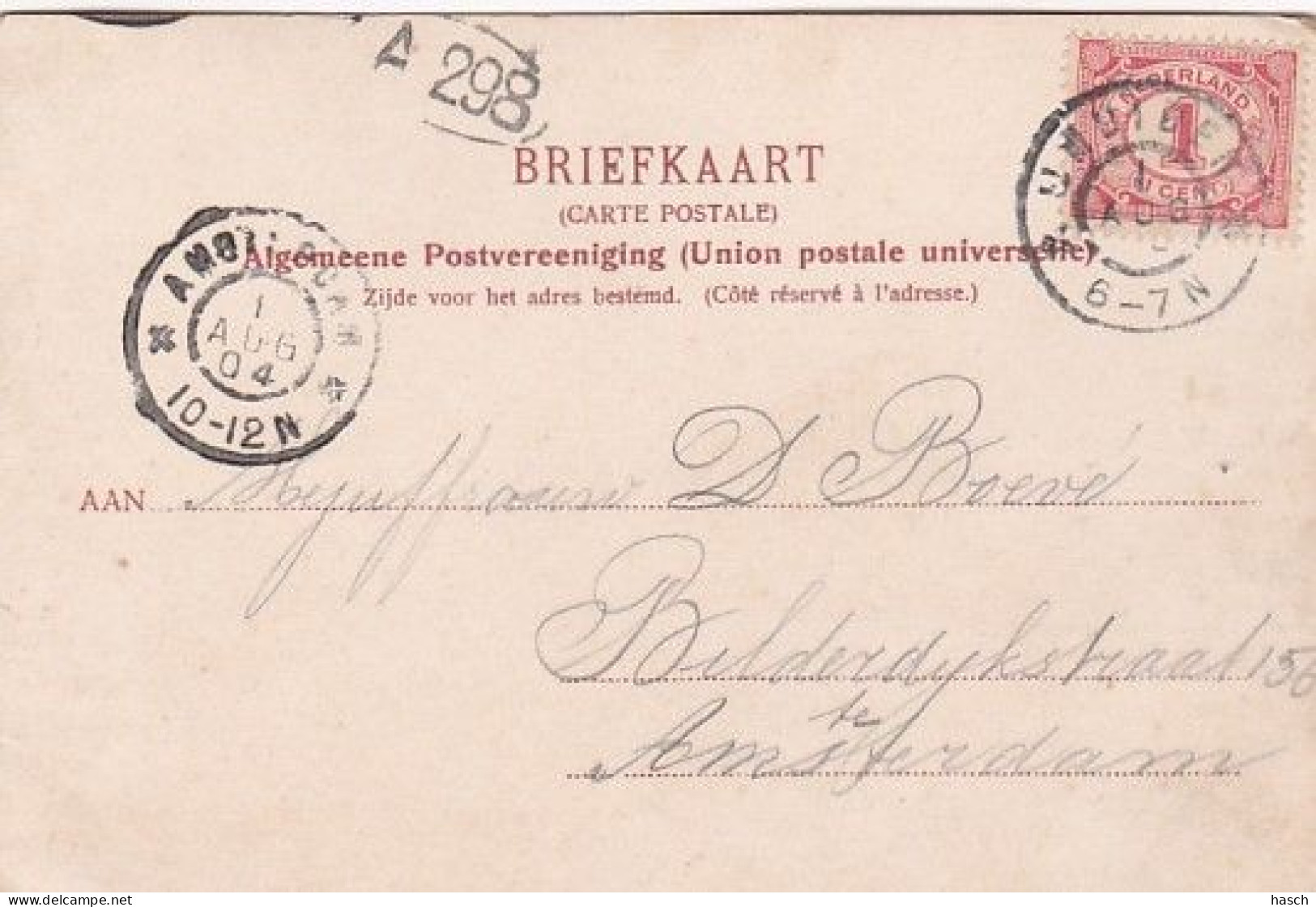 1850	238	IJmuiden, Noordzeekanaal Met Aanlegsteigers (poststempel 1904)(kleine Vouwtjes In De Hoeken) - IJmuiden