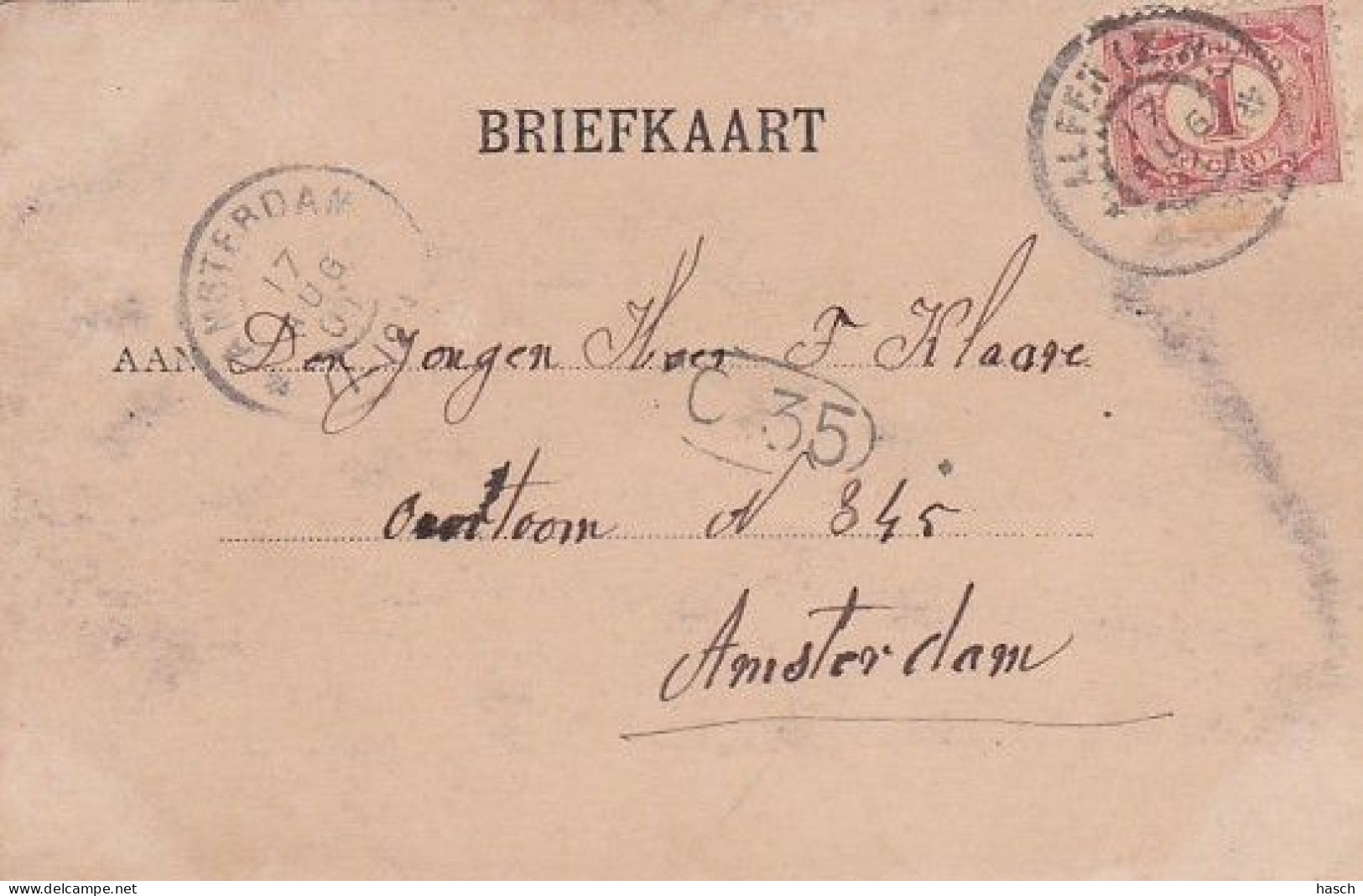 1850	224	Leiden, Kweekschool (poststempel 1901) - Leiden