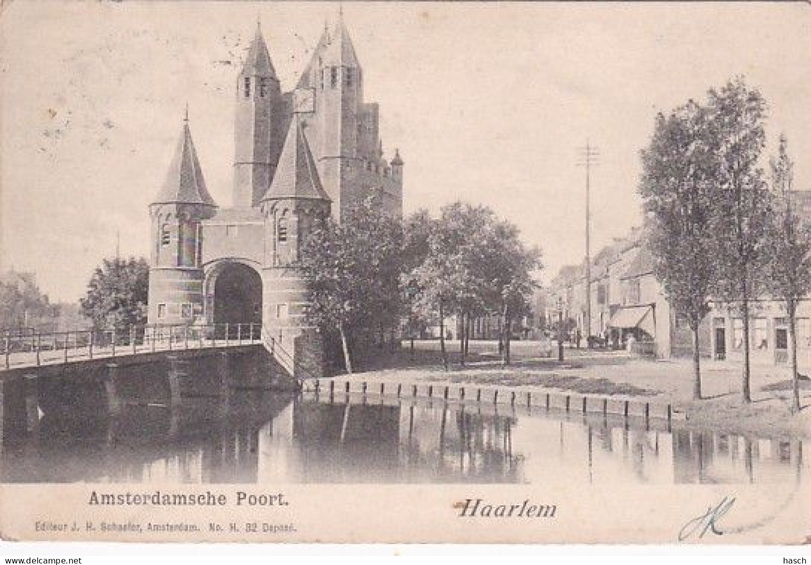 1850	211	Haarlem, Amsterdamsche Poort (poststempel 1901) - Haarlem