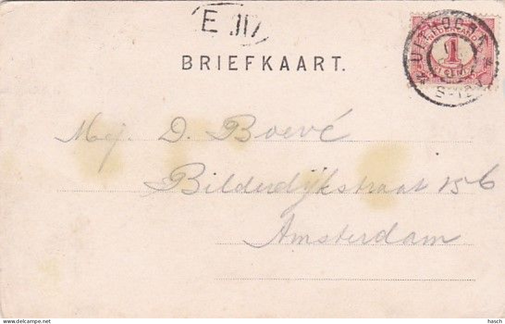 1850181Uithoorn, Groete Uit Uithoorn (poststempel 1907)(minuscuul Vouwtje In De Hoeken) - Other & Unclassified