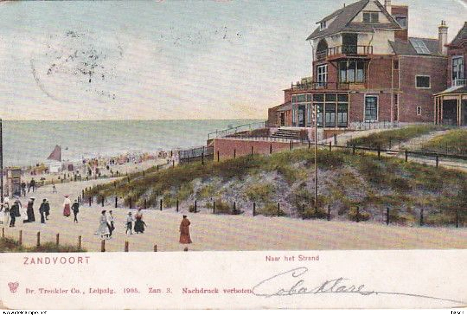 1850178Zandvoort, Naar Het Strand (poststempel 1905)(minuscuul Vouwtje In De Hoeken) - Zandvoort